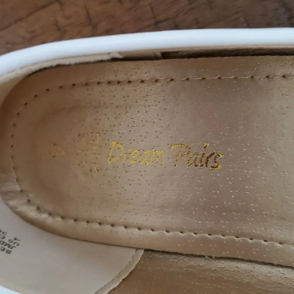 Dream Pairs Girl's Mary Jane Patent White Dress Shoes Special Occasions - Size 4